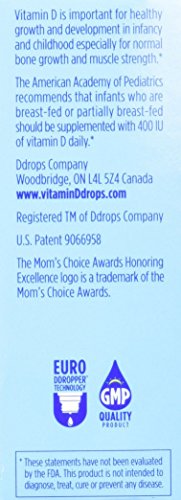 Envase gotas líquidas vitamina d3 para infantes