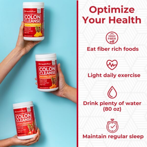 Version 1.0.0 Envase Health Plus Colon Cleanse con 36 porciones polvo