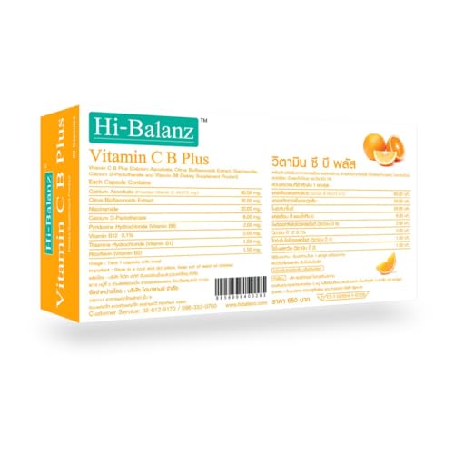 Envase Hi-Balanz Vitamin C B Plus cápsulas para sistema inmune