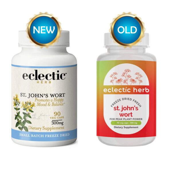 Version 1.0.0 Envase de Hierba de San Juan Eclectic Institute suplemento herbal natural