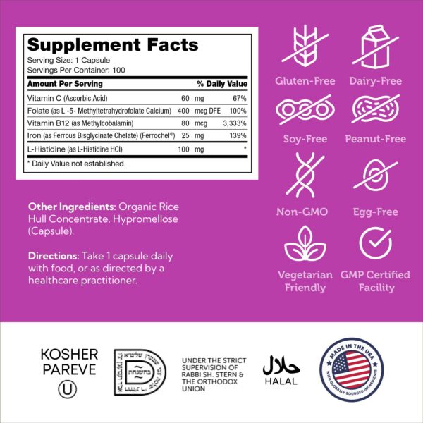 Envase de cápsulas de hierro Zahler