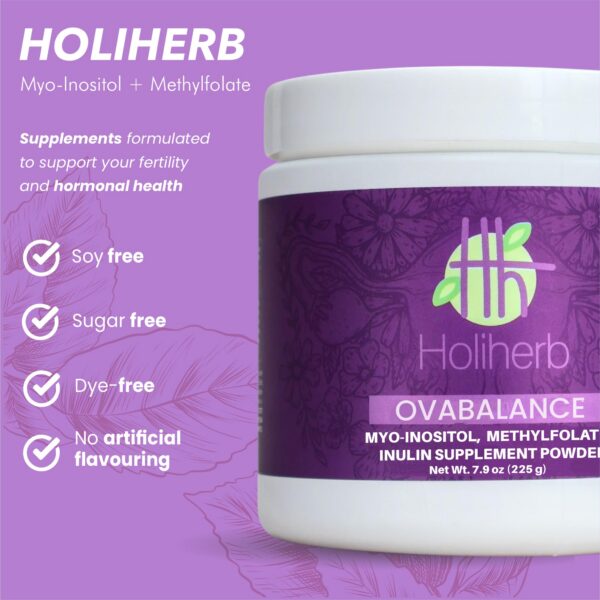 Envase Holiherb Mio Inositol y Metilfolato