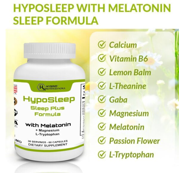 Frente envase HypoSleep para dormir y relajación natural