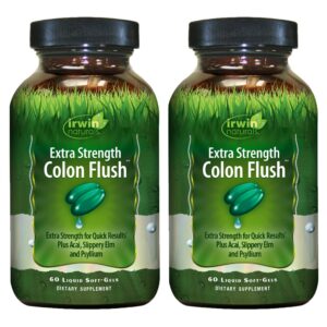 Envase Irwin Naturals limpieza intestinal extra fuerte