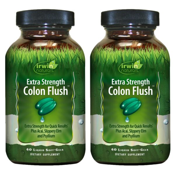 Envase Irwin Naturals limpieza intestinal extra fuerte