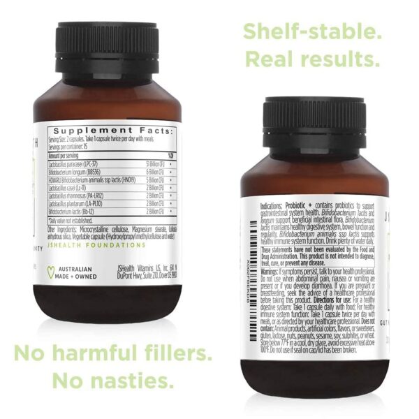 Envase JSHealth fórmula probiótica para inmunidad