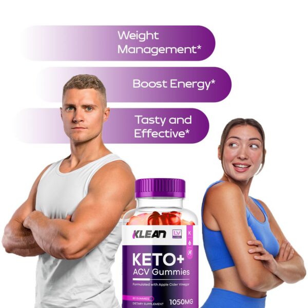 Envase de gomitas Klean Keto ACV de apoyo avanzado
