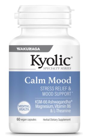 Envase Kyolic Calm Mood 60 cápsulas vegetales para estrés