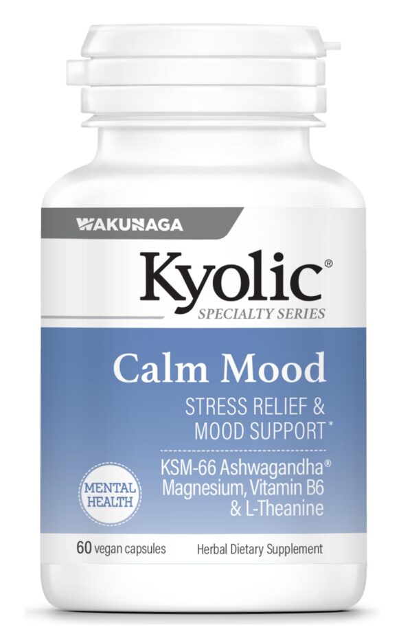 Envase Kyolic Calm Mood 60 cápsulas vegetales para estrés