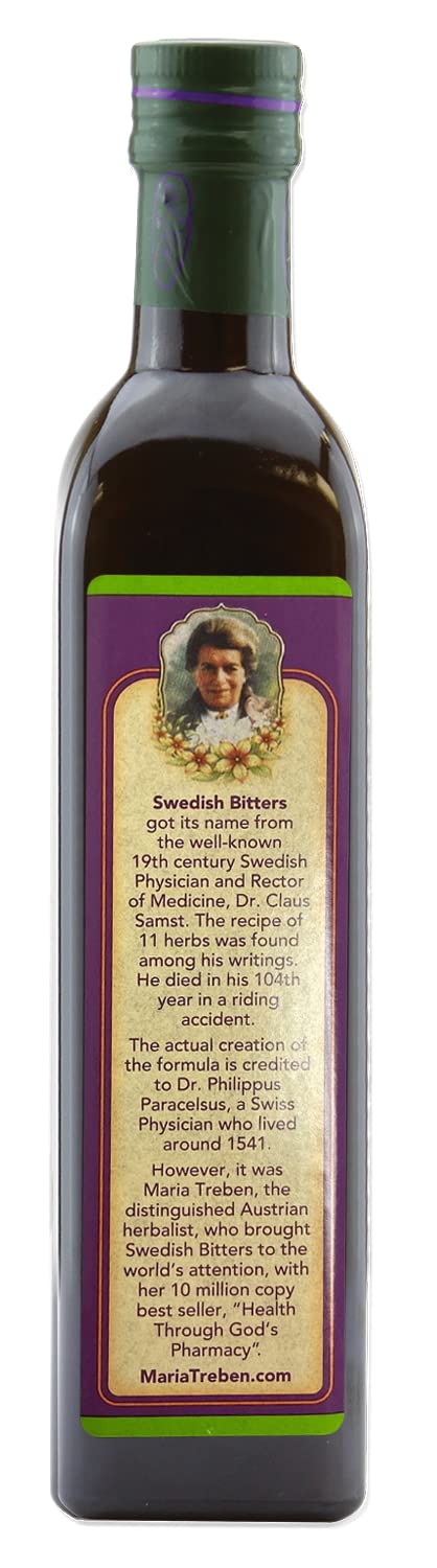 Envase lateral Bitters Suecos original Maria Treben