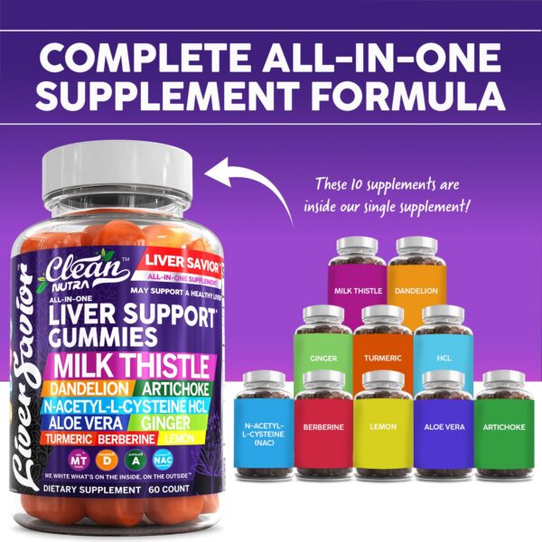 Version 1.0.0 Envase lateral gomitas Clean Nutra suplemento hepático