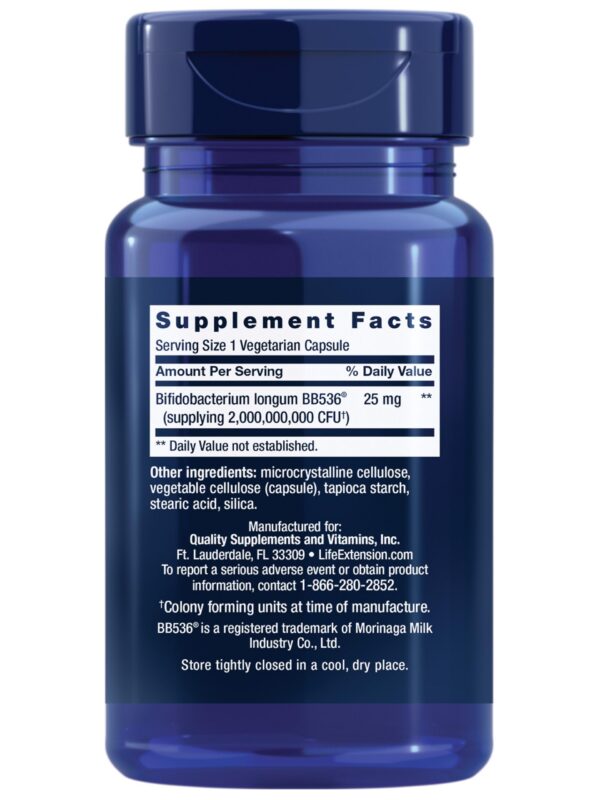 Version 1.0.0 Envase Life Extension Bifido GI Balance probióticos sistema digestivo