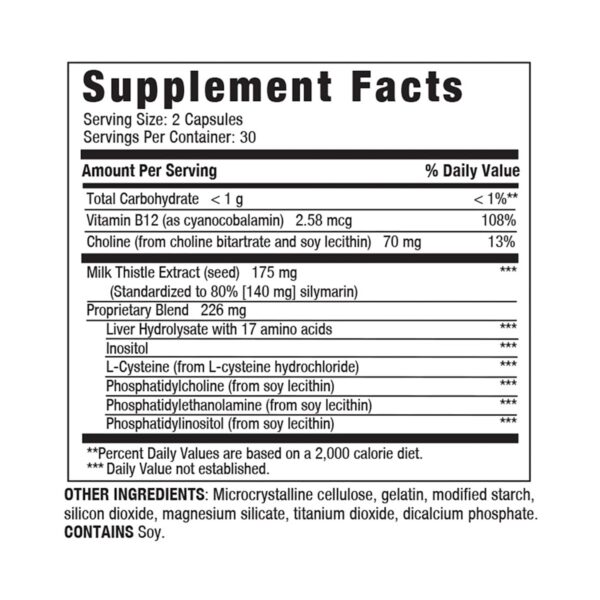 Envase LIVERITE Liver Aid apoyo y limpieza hepática