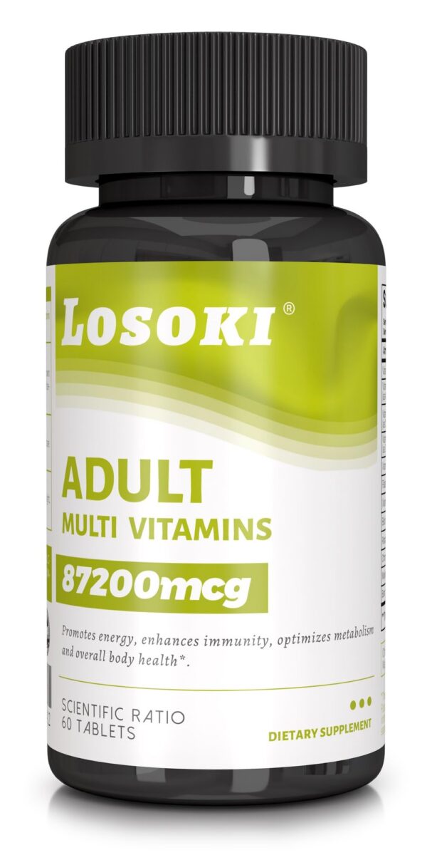 Envase Losoki multivitaminas para adultos 60 tabletas