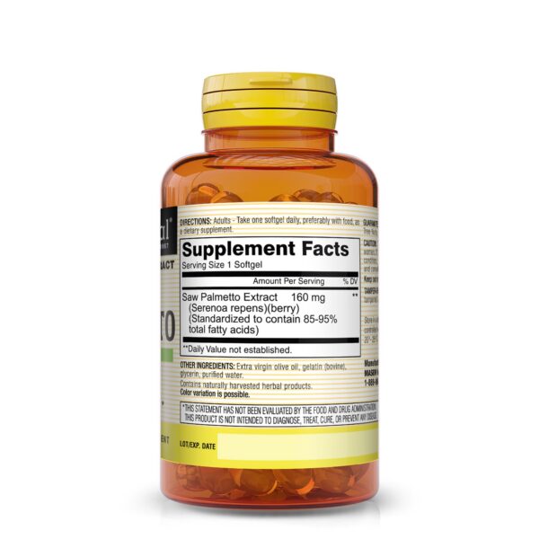 Version 1.0.0 Envase Mason Natural Saw Palmetto para salud prostática