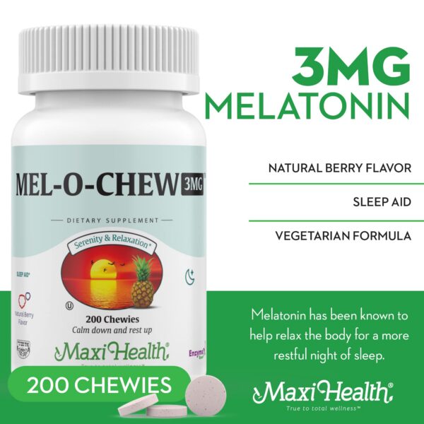 Version 1.0.0 Envase Maxi Health Melatonina extra fuerte sabor berries