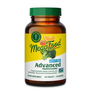 Envase de MegaFood Multivitamínico para Hombres 55+