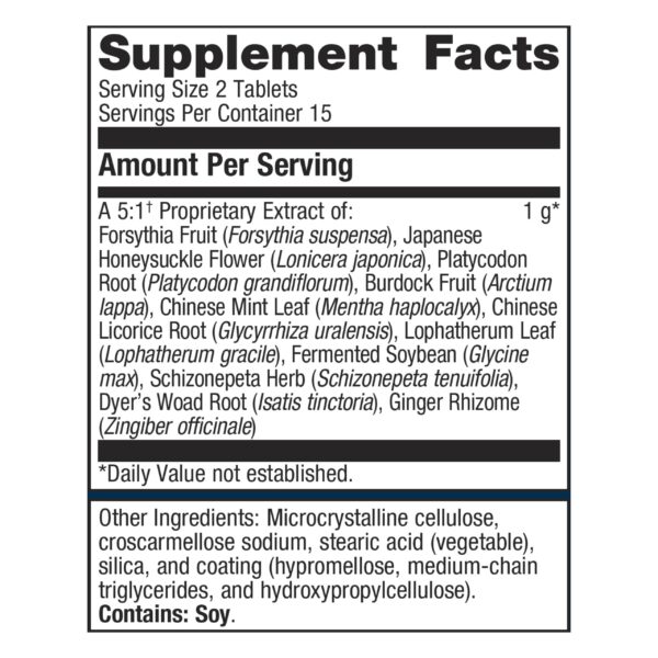 Envase Metagenics Essential Defense 30 tabletas suplemento herbal