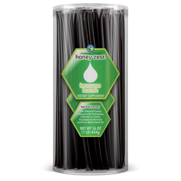 envase miel natural cruda honeyzest con echinacea y saúco