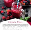 Polvo en vaso con suplesemento MacroLife Naturals Miracle Reds
