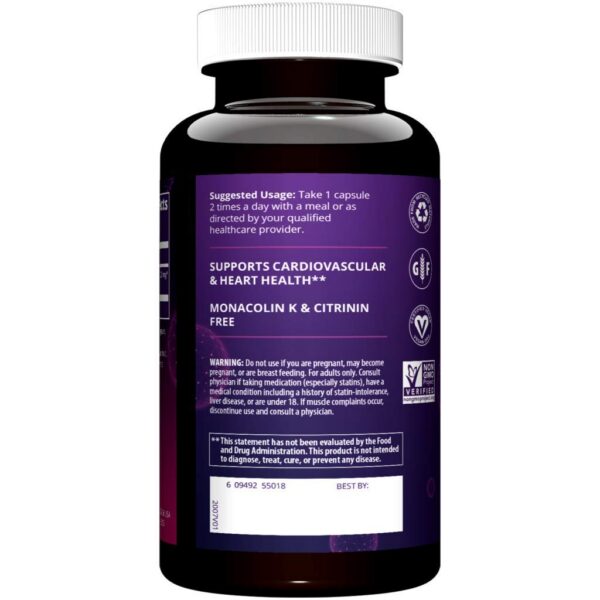 Envase MRM arroz de levadura roja sin citrinina 60 cápsulas