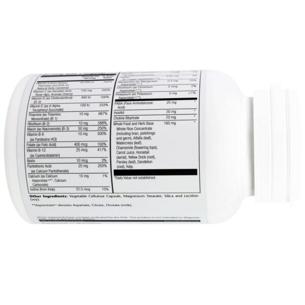 Version 1.0.0 Envase multivitamínico alta energía sin hierro Solaray