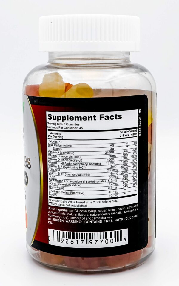 Envase Multivitamínico gomitas niños ositos