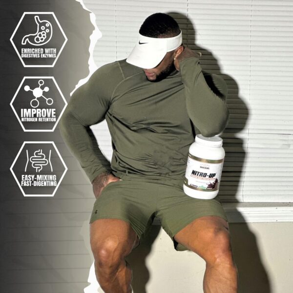 Frente del empaque Muscleology Nitro-Up