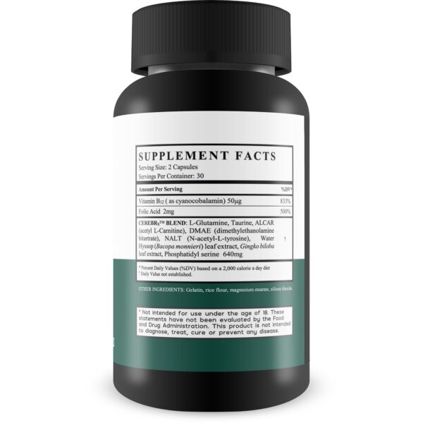 Envase Mynokii Memory apoyo cognitivo con Ginkgo Biloba