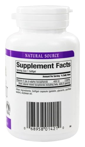 Envase Natural Factors Vitamina E antioxidante natural 400 UI