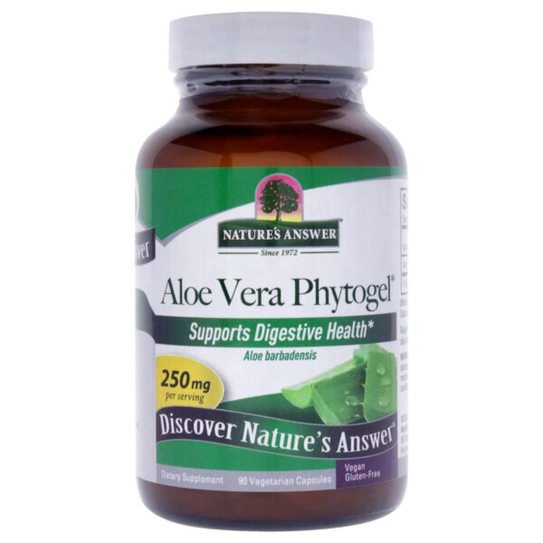 Version 1.0.0 Envase Nature's Answer Aloe Vera gel para digestión