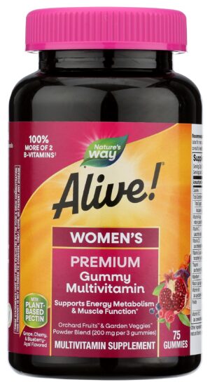 Envase Nature's Way Alive multivitamínico mujer gomitas