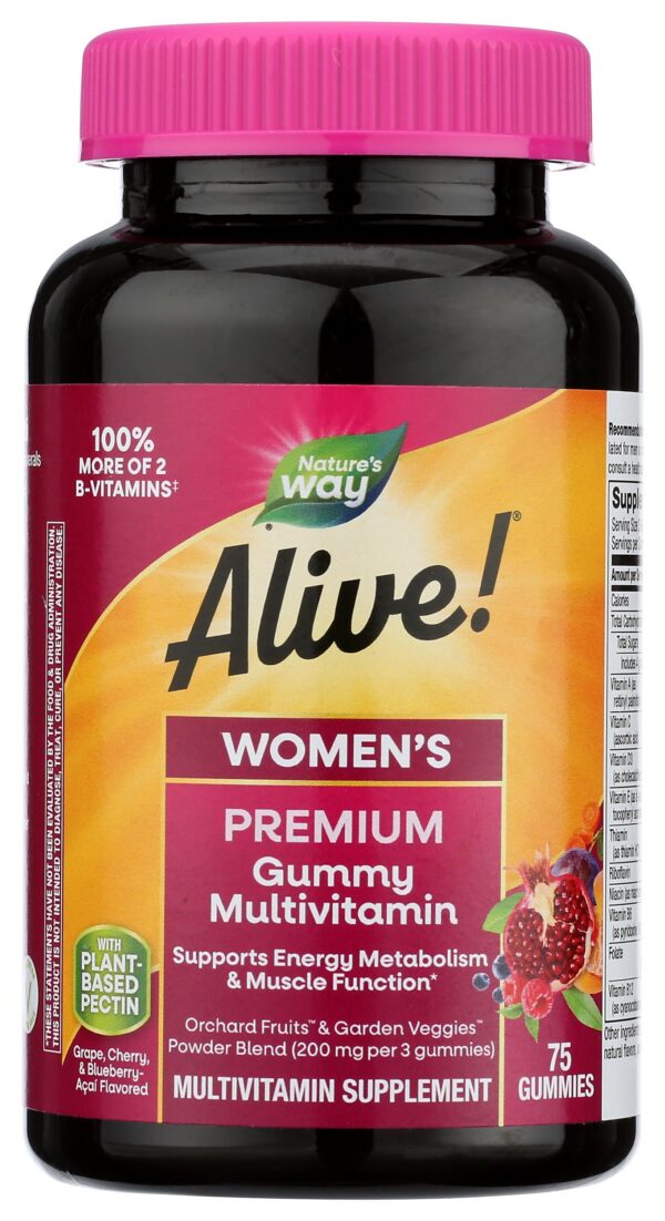 Envase Nature's Way Alive multivitamínico mujer gomitas