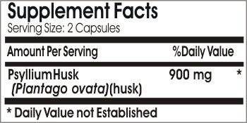 Frasco de cápsulas de cáscara de psyllium PureControl Supplements