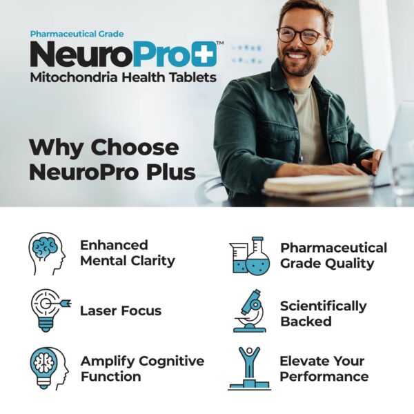 Envase de NeuroPro+ tabletas de fuerza máxima para mejora cognitiva
