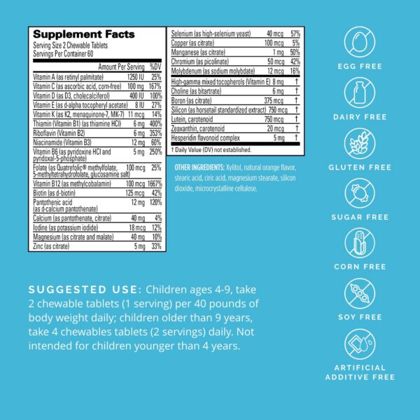 Envase de NeuroVite Kids con 120 tabletas masticables