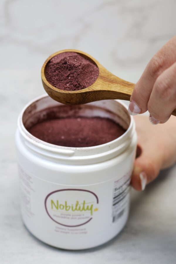 Envase Nobility Naturals Purple Power suplemento antioxidante