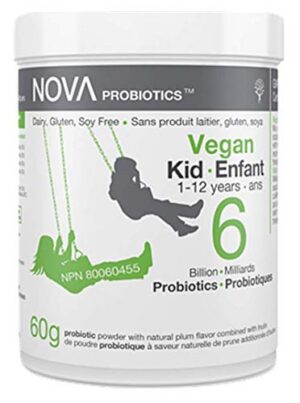 Version 1.0.0 Envase Nova Probiotics vegano niños 1-12 años 6 mil millones UFC