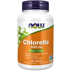 Version 1.0.0 Envase NOW Foods Chlorella 1000 mg 120 tabletas