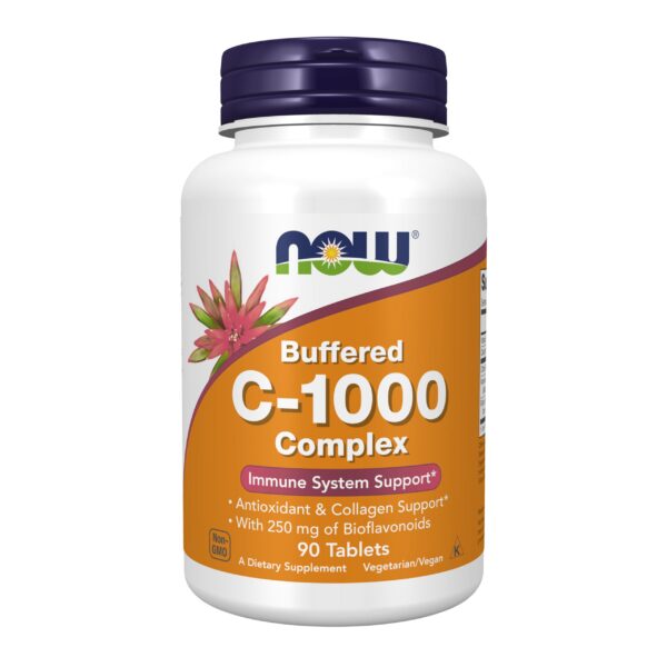 Envase NOW Foods vitamina C-1000 complejo con bioflavonoides