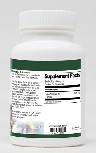 Envase individual polvo de alcachofa TerraVita etiqueta