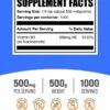 Envase de polvo BulkSupplements niacinamida 500mg