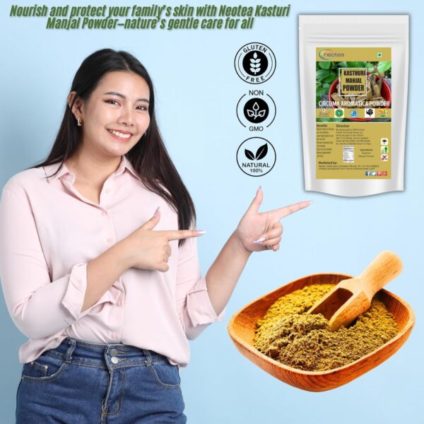 Version 1.0.0 Envase de polvo de cúrcuma crudo neotea para bienestar
