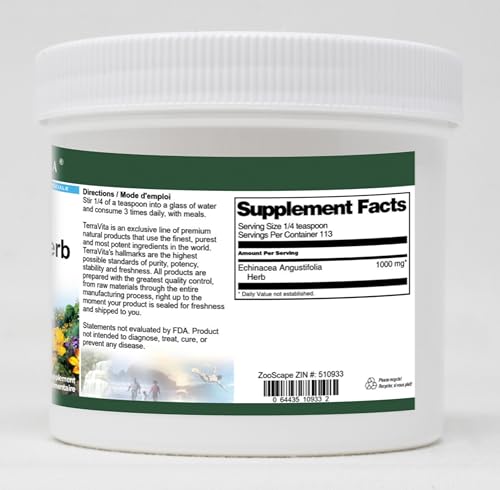 Envase detalle polvo Echinacea Angustifolia natural