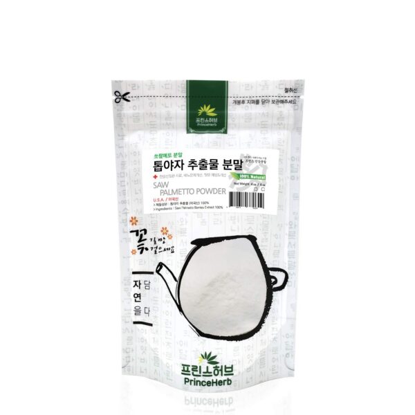 Envase polvo extracto Saw Palmetto Prince Herb 4 onzas