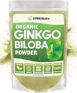 Envase polvo Ginkgo Biloba XPRS Nutra 4 oz