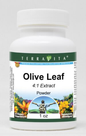 Envase polvo hoja de olivo 4:1 TerraVita 1 oz