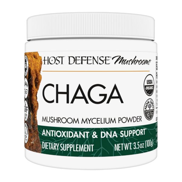 Envase polvo hongo Chaga Host Defense 3.5 oz