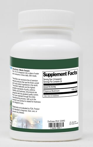 Envase de polvo de hongo Polyporus TerraVita