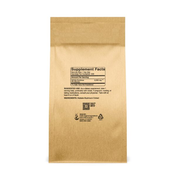 Version 1.0.0 Envase de polvo de hongos Maitake 1 libra natural